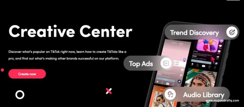 How can I use the TikTok ads creative center?