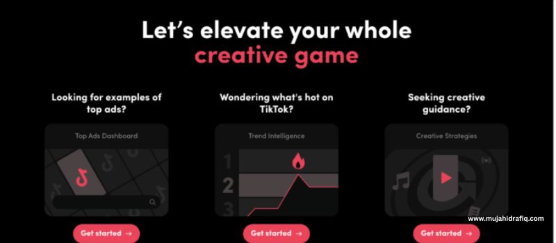 How can I use the TikTok ads creative center?