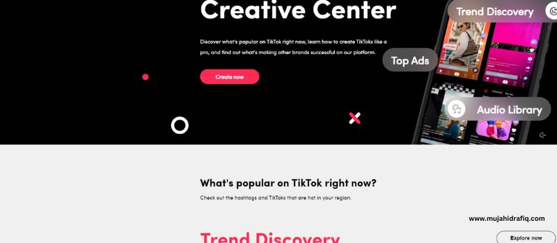 How can I use the TikTok ads creative center?
