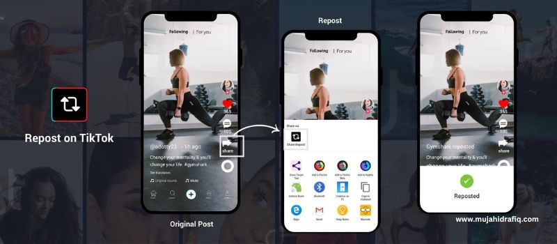 Why do users on TikTok repost their content multiple times?